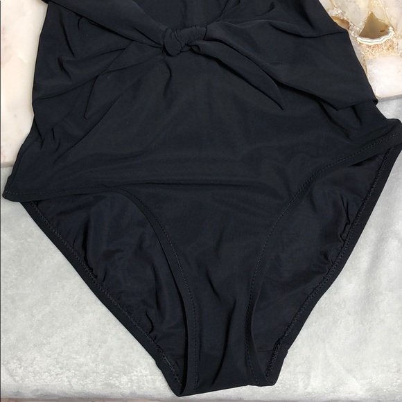 COPY - TORY BURCH HALTER TIE FRONT ONE PIECE SWIMSUIT XS - Picture 2 of 6